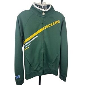NFL Pro Line Green Bay Packers Track Jacket Jersey Men's Size‎ Small Vintage
